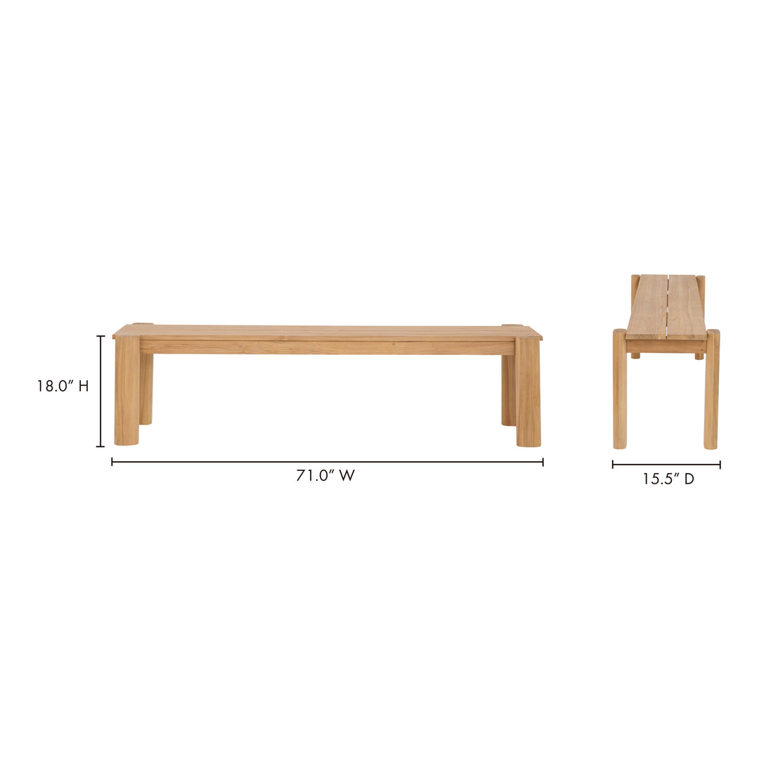Tempo Outdoor Dining Bench