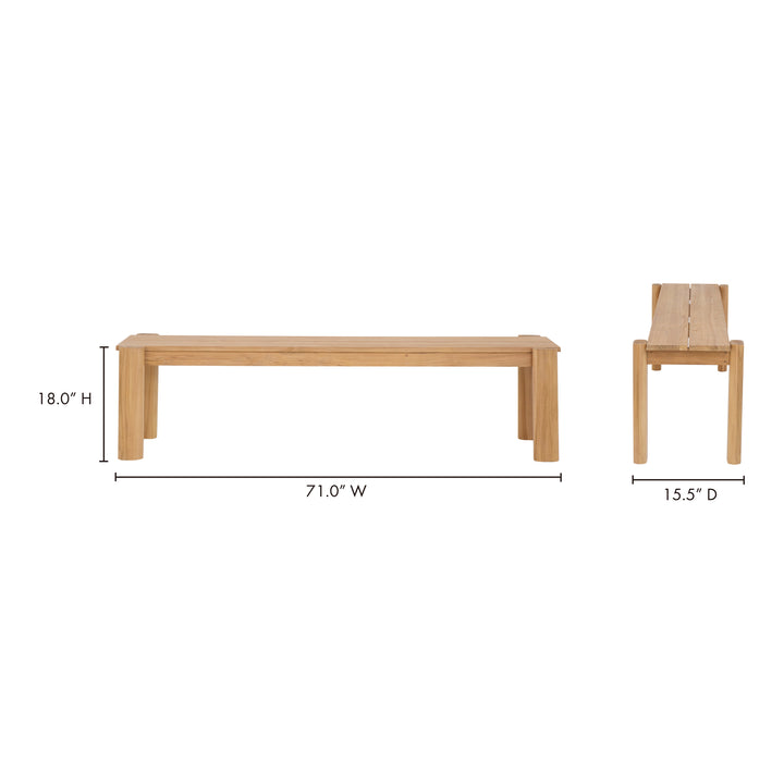 Tempo Outdoor Dining Bench