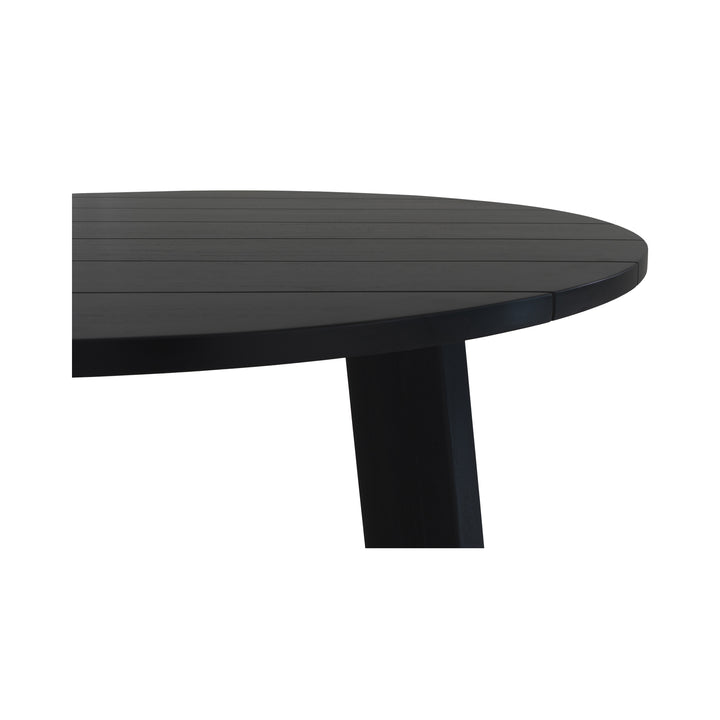 Moe's Home Collection - Delta Round Outdoor Dining Table Black - CV-1024-02 | American Home Furniture