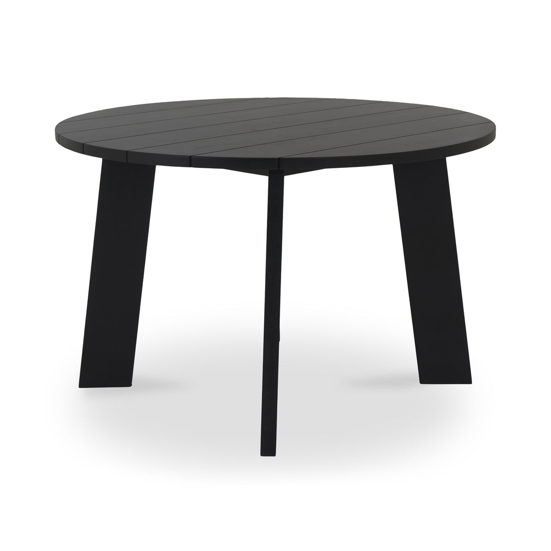 Moe's Home Collection - Delta Round Outdoor Dining Table Black - CV-1024-02 | American Home Furniture