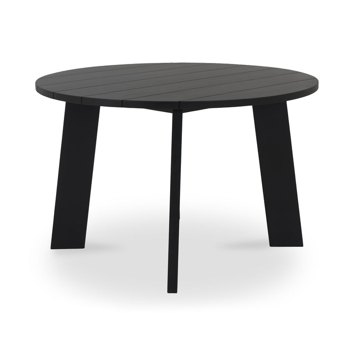 Moe's Home Collection - Delta Round Outdoor Dining Table Black - CV-1024-02 | American Home Furniture
