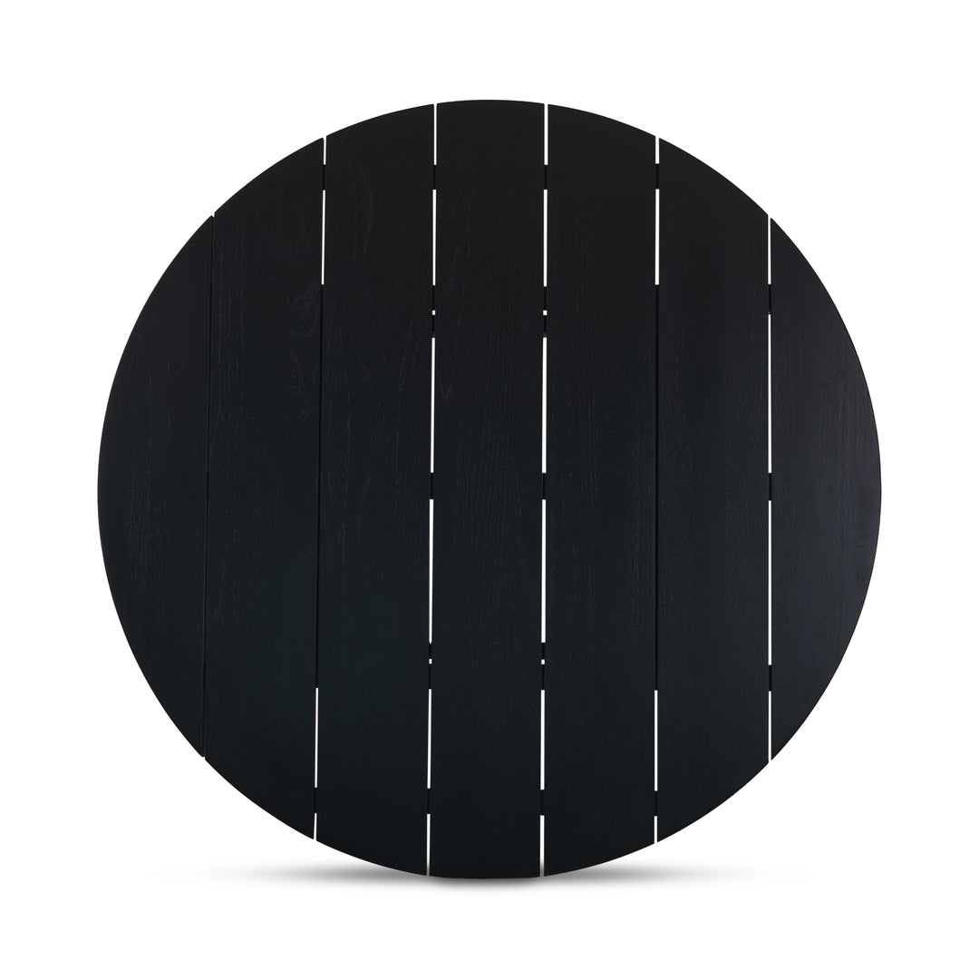 Moe's Home Collection - Delta Round Outdoor Dining Table Black - CV-1024-02 | American Home Furniture