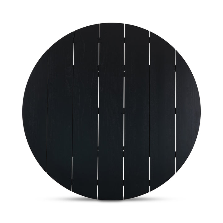 Moe's Home Collection - Delta Round Outdoor Dining Table Black - CV-1024-02 | American Home Furniture