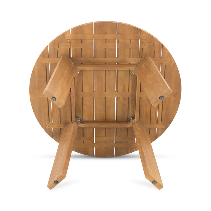 Moe's Home Collection - Delta Round Outdoor Dining Table Natural - CV-1024-24 | American Home Furniture