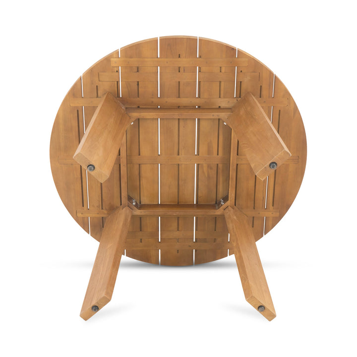 Delta Round Outdoor Dining Table Natural