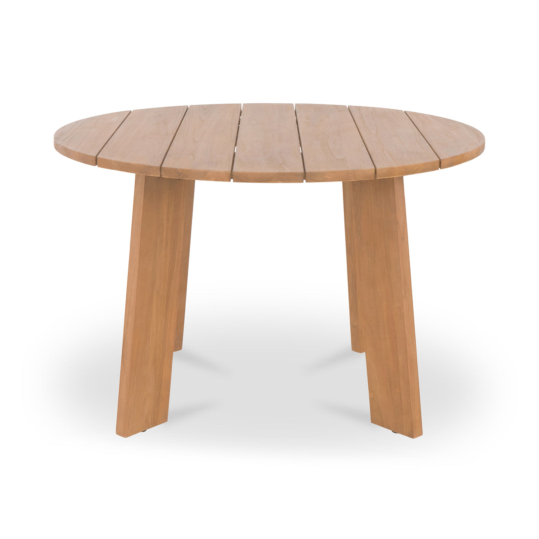 Moe's Home Collection - Delta Round Outdoor Dining Table Natural - CV-1024-24 | American Home Furniture
