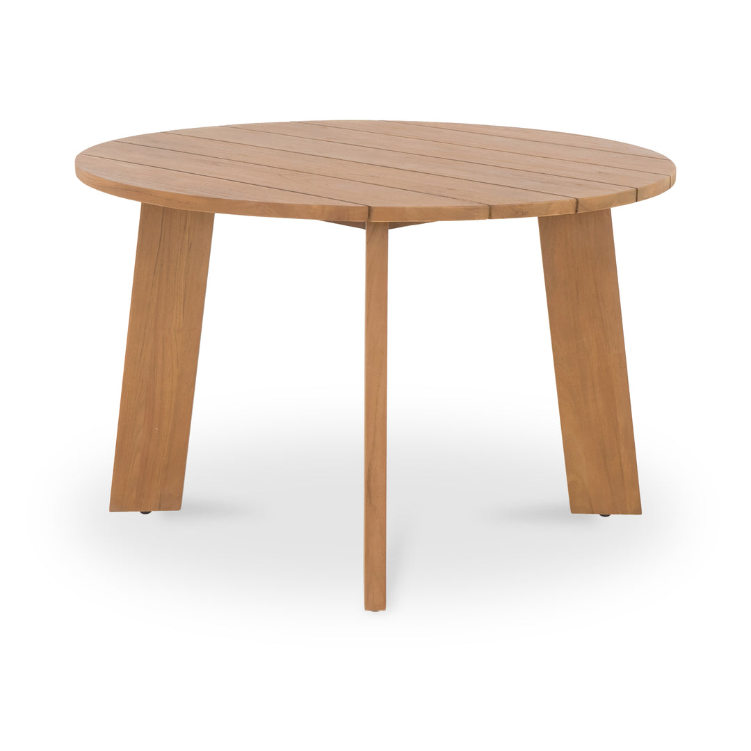 Moe's Home Collection - Delta Round Outdoor Dining Table Natural - CV-1024-24 | American Home Furniture