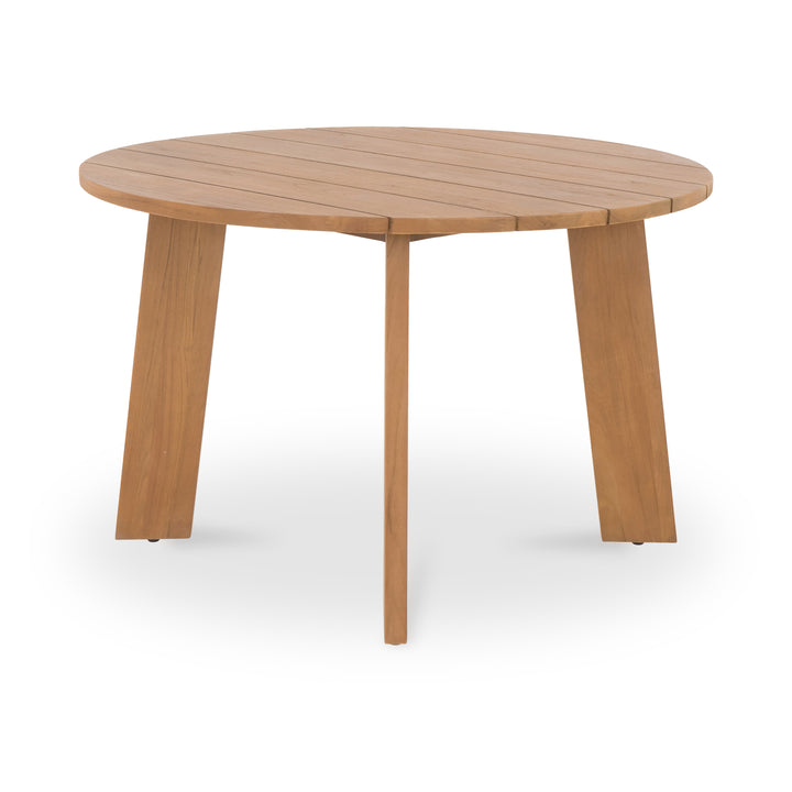 Moe's Home Collection - Delta Round Outdoor Dining Table Natural - CV-1024-24 | American Home Furniture