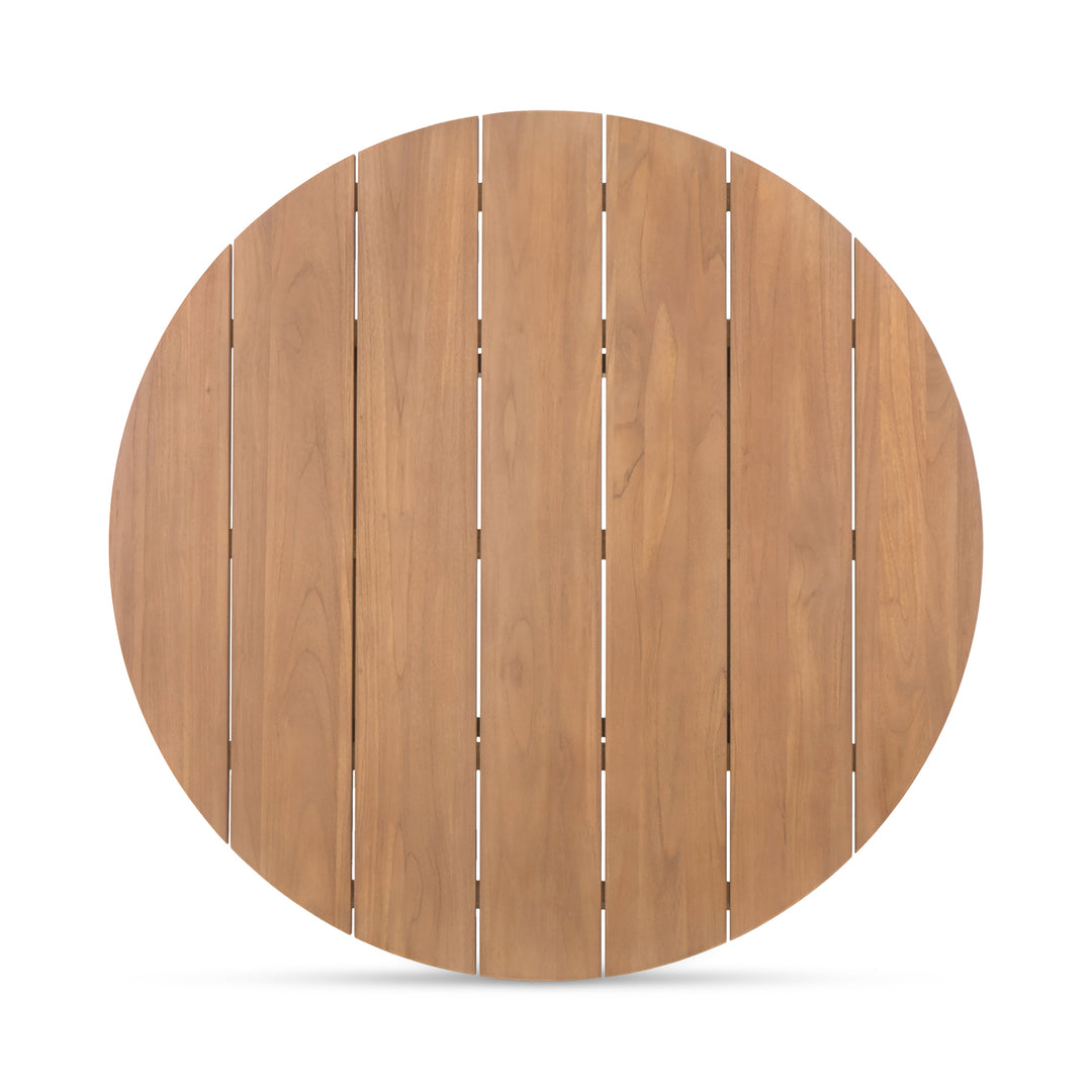 Moe's Home Collection - Delta Round Outdoor Dining Table Natural - CV-1024-24 | American Home Furniture