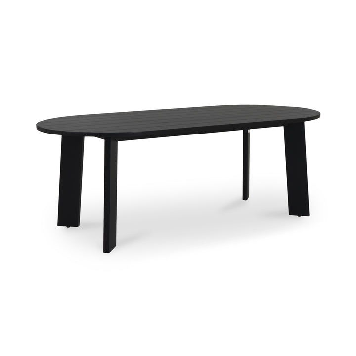 Moe's Home Collection - Delta Oval Outdoor Dining Table Black - CV-1025-02 | American Home Furniture