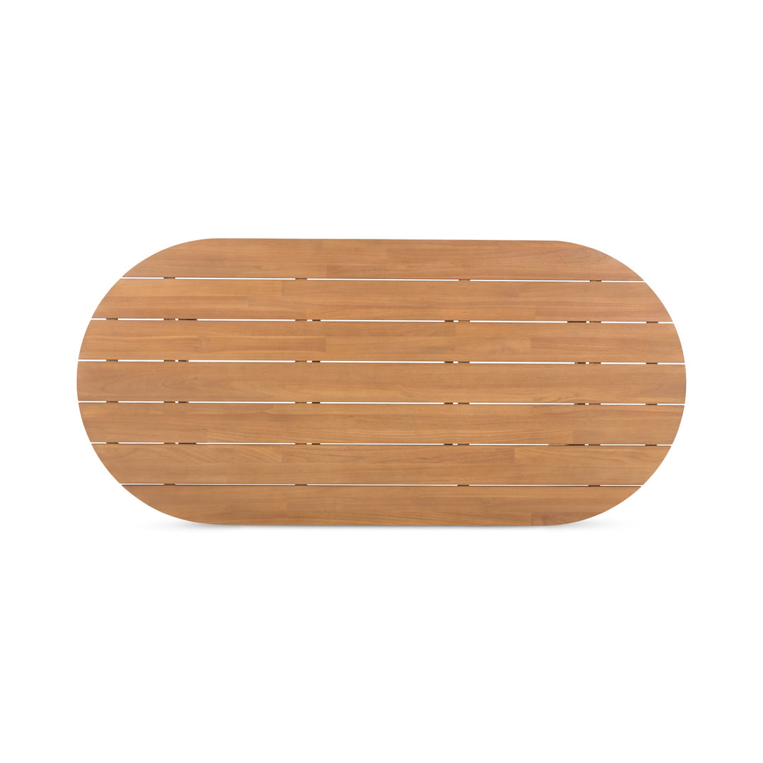 Delta Oval Outdoor Dining Table Natural