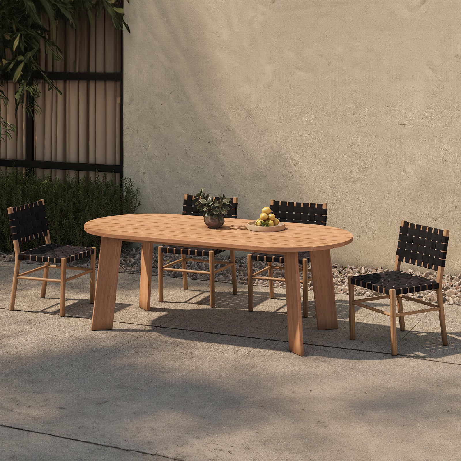 Moe's Home Collection - Mira Outdoor Dining Chair Black - Set of 2 - CV-1026-02 | American Home Furniture