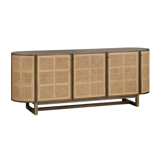 Crestview Collection Domingo Cane Sideboard SIDEBOARDS + CREDENZAS