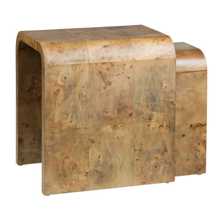 2 Piece Richmond Mappa Burl Nested Tables
