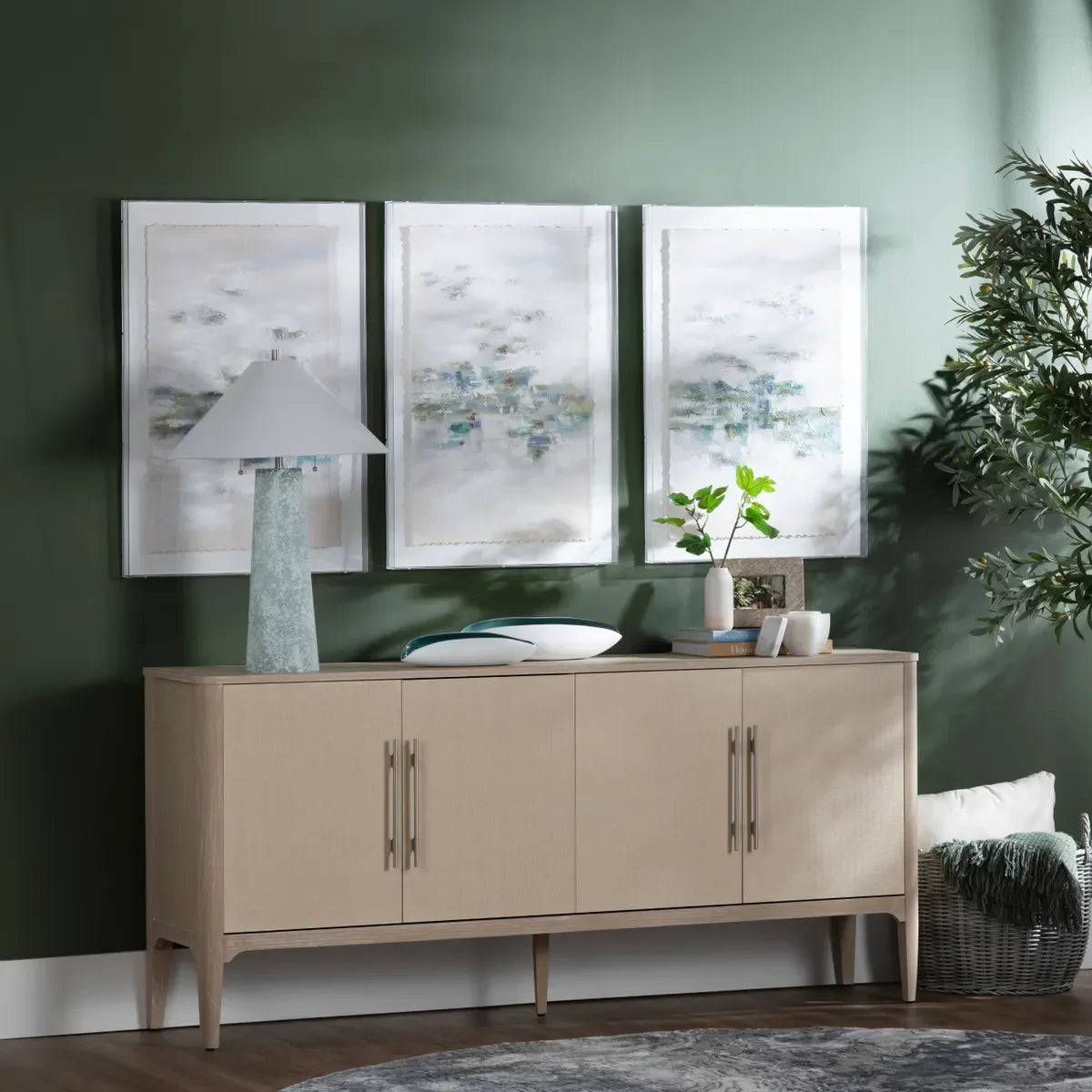 Crestview Collection Sterling Four-Door Sideboard SIDEBOARDS + CREDENZAS