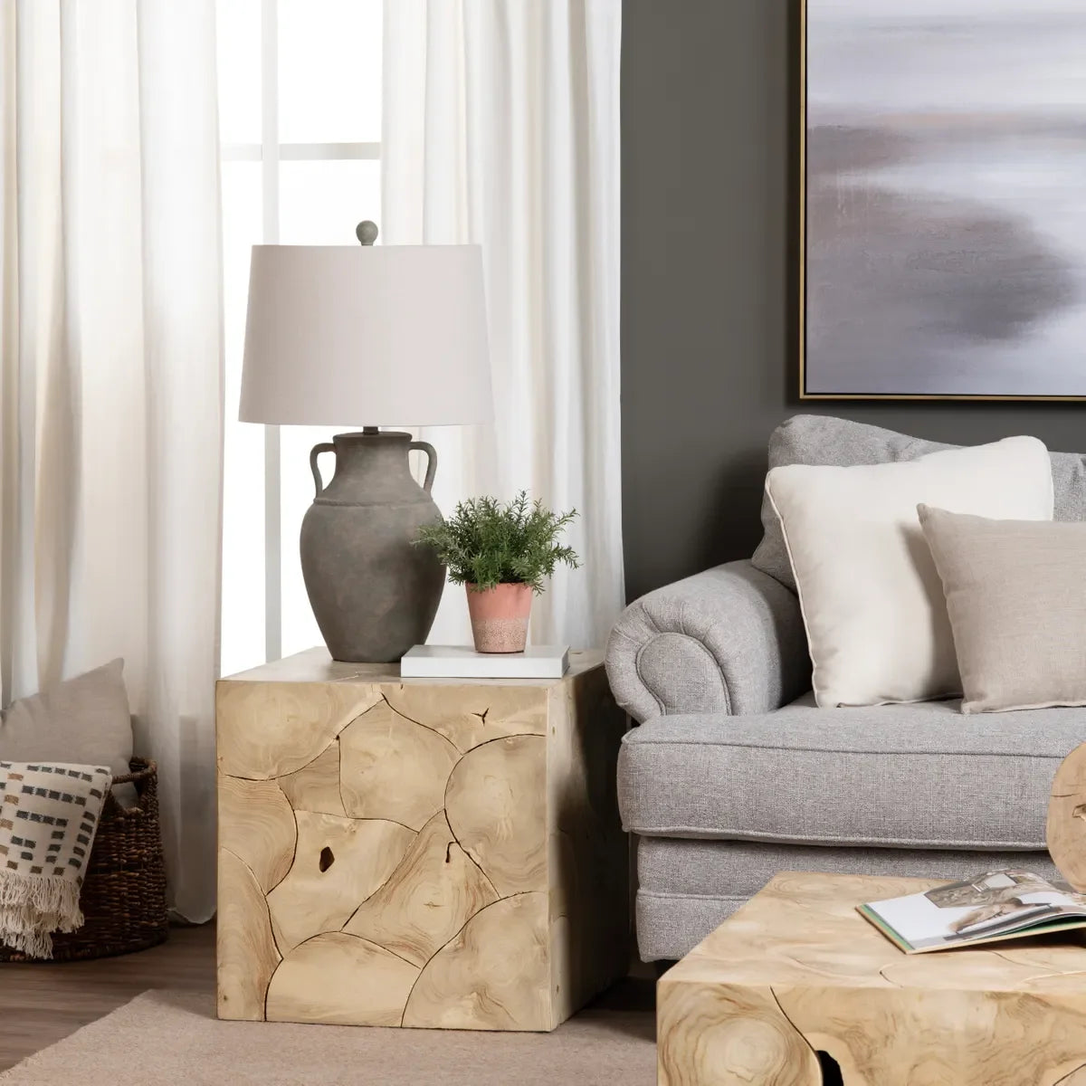 Crestview Collection Jackson Square End Table - Thumbnail 5