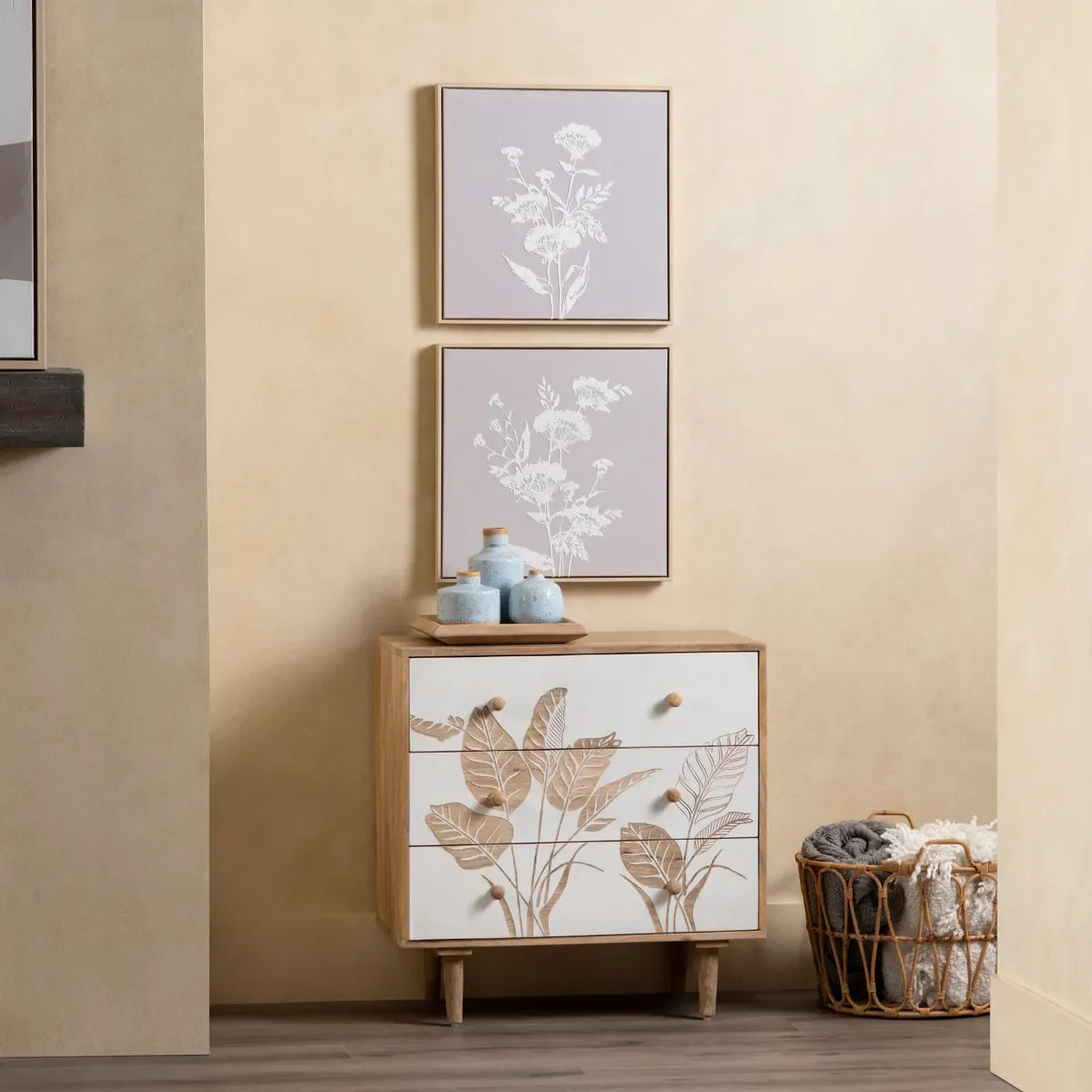 Crestview Collection Seaside 3-Drawer Accent Chest DRESSERS