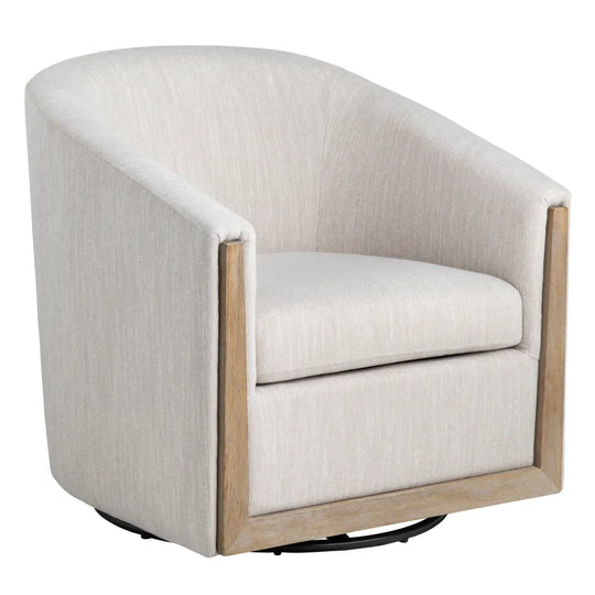 Crestview Collection Bennett Swivel Accent Chair ACCENT + LOUNGE CHAIRS