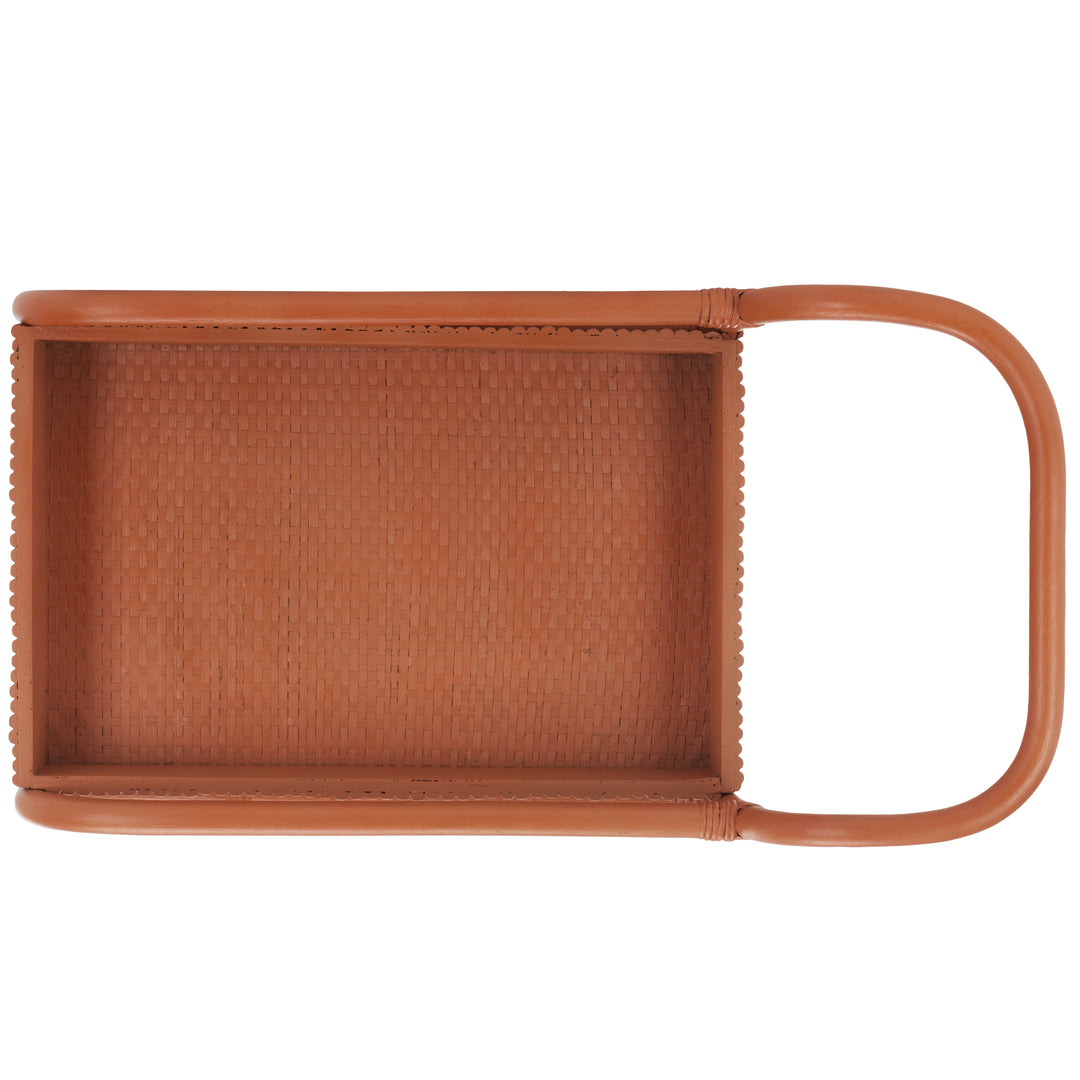 American Home Furniture Safavieh Couture Barnette Rattan Pole Bar Cart