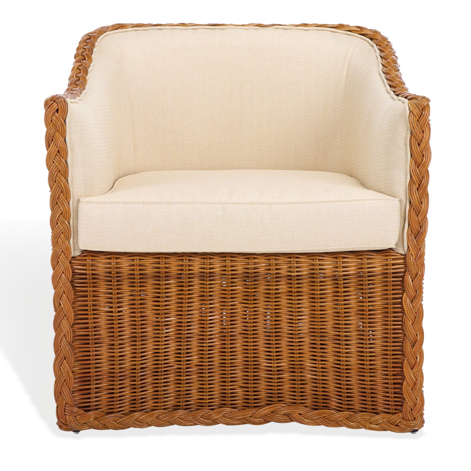 Safavieh Couture Sharon Rattan Accent Chair ACCENT + LOUNGE CHAIRS