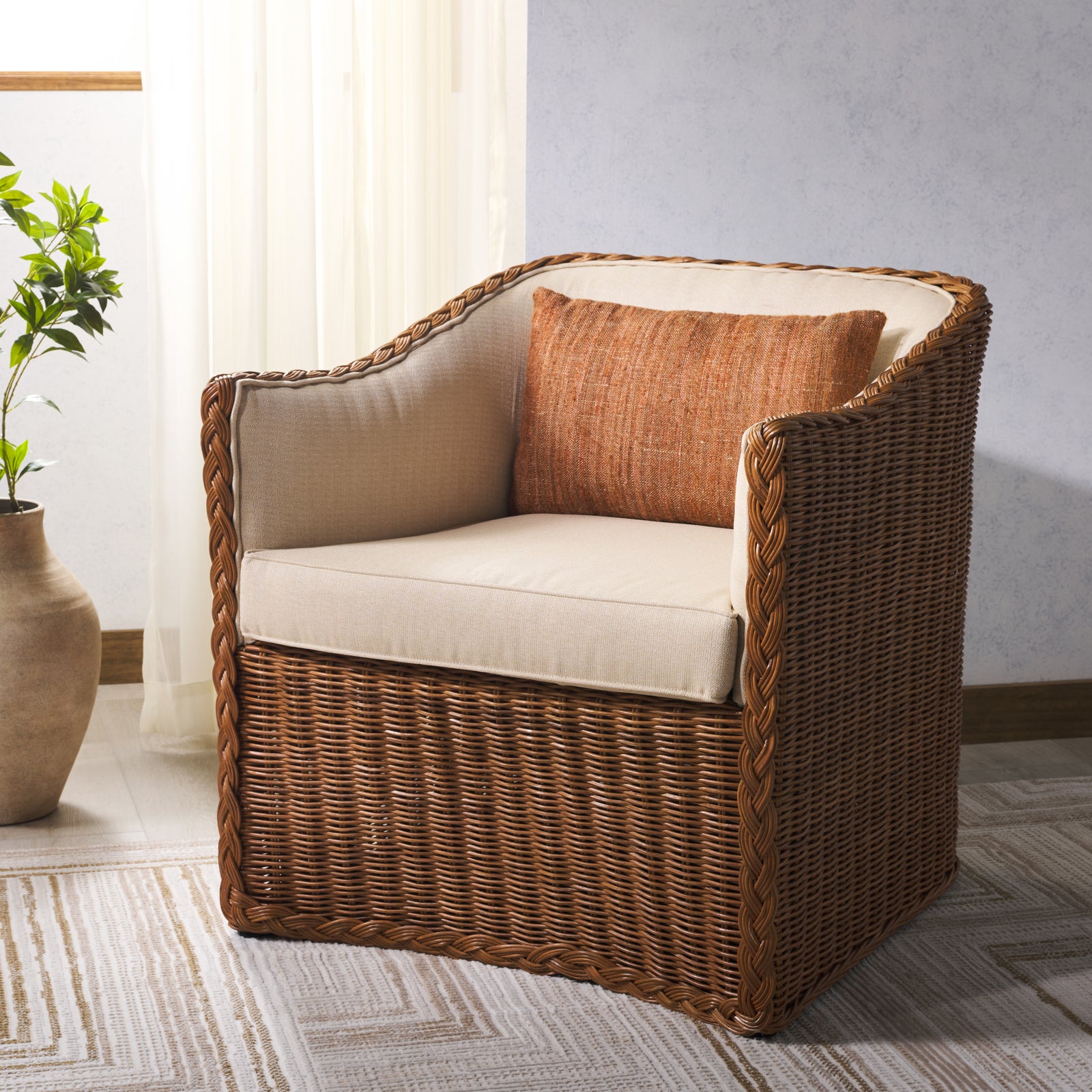 NATURAL / BEIGE / 28.3" X 29.1" X 29.9"