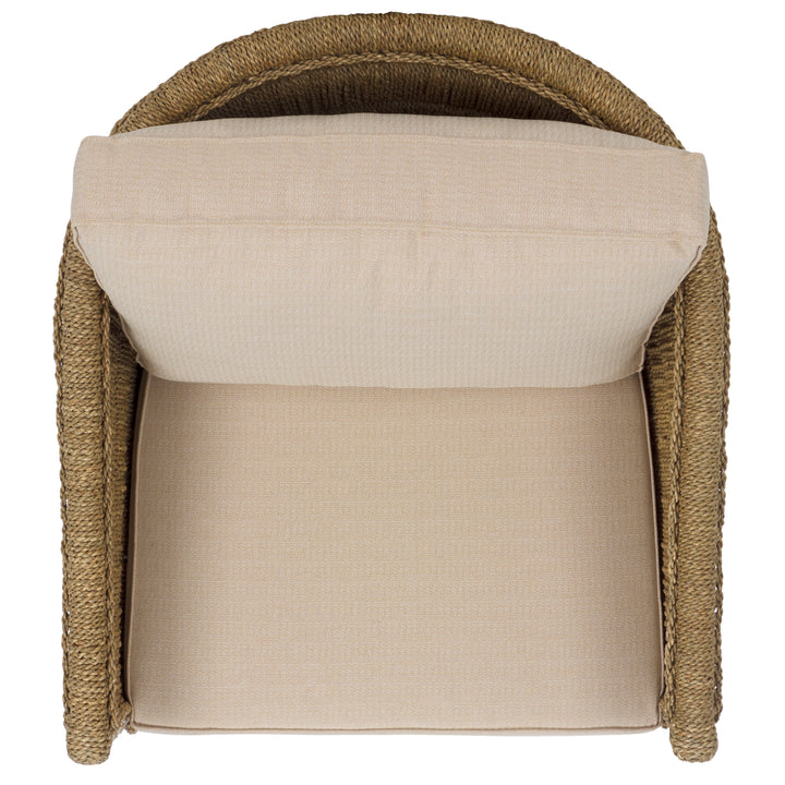 American Home Furniture Safavieh Couture Aikan Woven Sea Grass Accent Chair