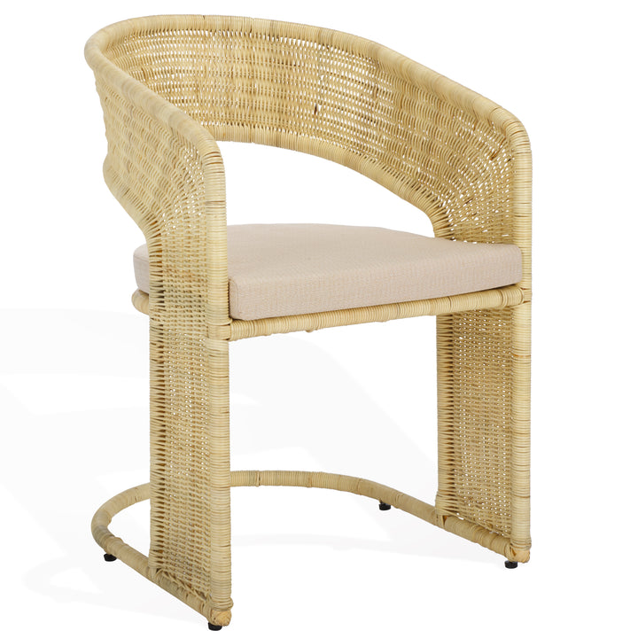 American Home Furniture Safavieh Couture Krystalina Rattan Dining Chair