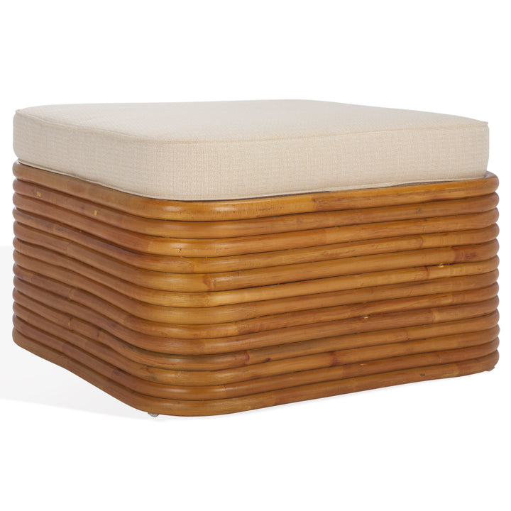 American Home Furniture Safavieh Couture Flanders Rattan Pole Coktail Ottoman