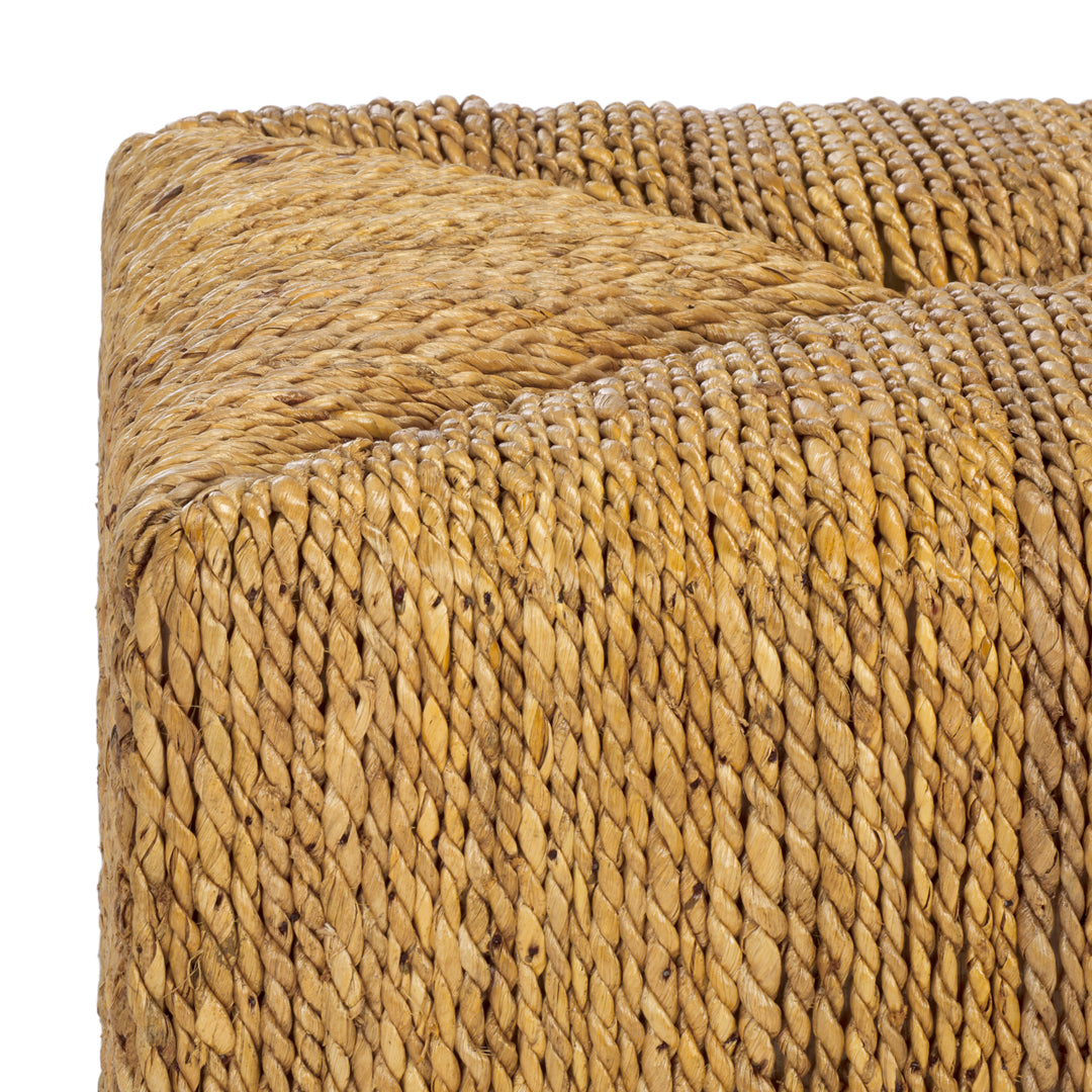 American Home Furniture Safavieh Couture Donnabella Woven Abaca Ottoman