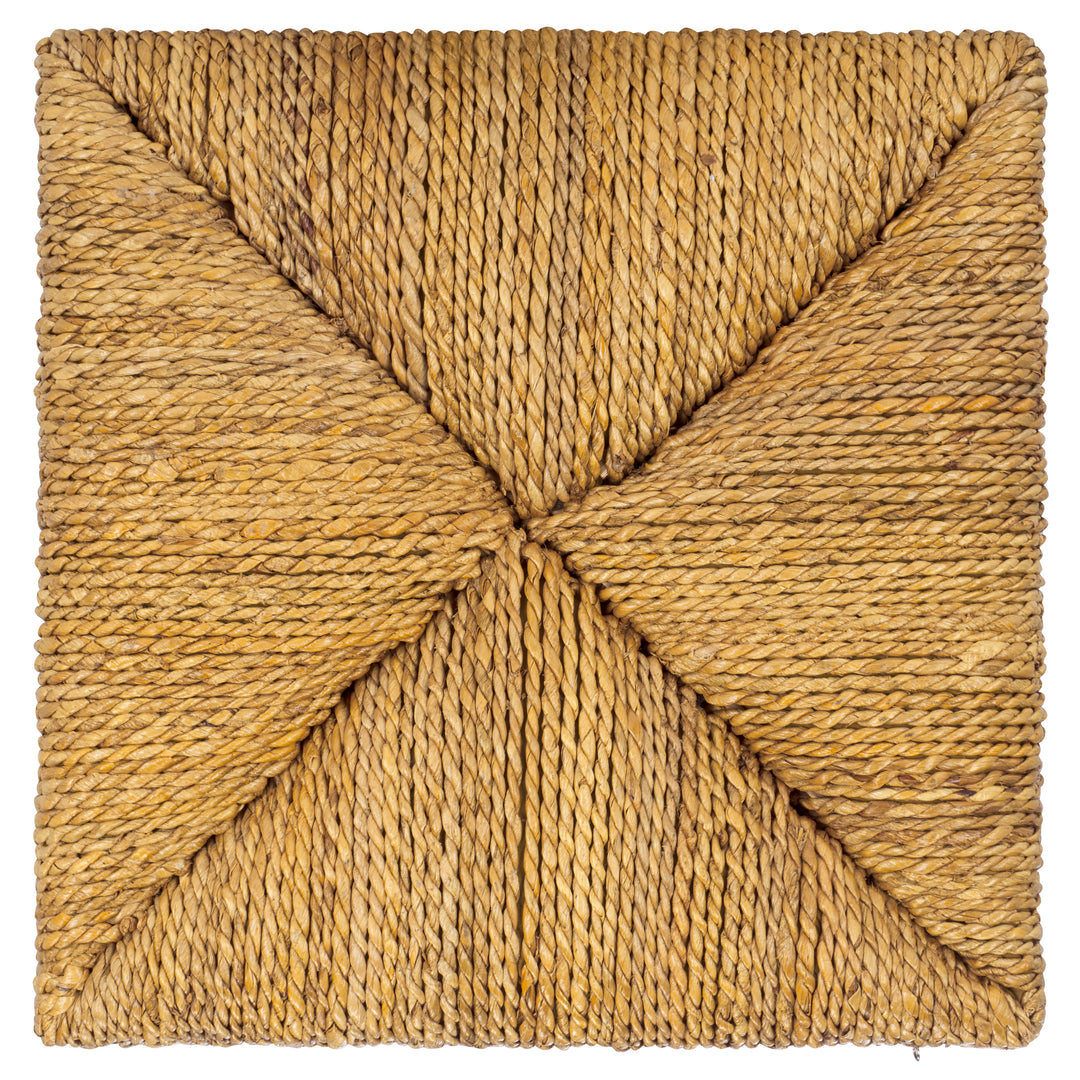 American Home Furniture Safavieh Couture Donnabella Woven Abaca Ottoman
