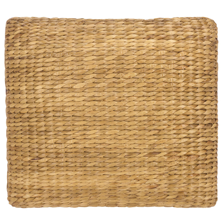 American Home Furniture Safavieh Couture Caprianna Woven Waterhyacinth Stool