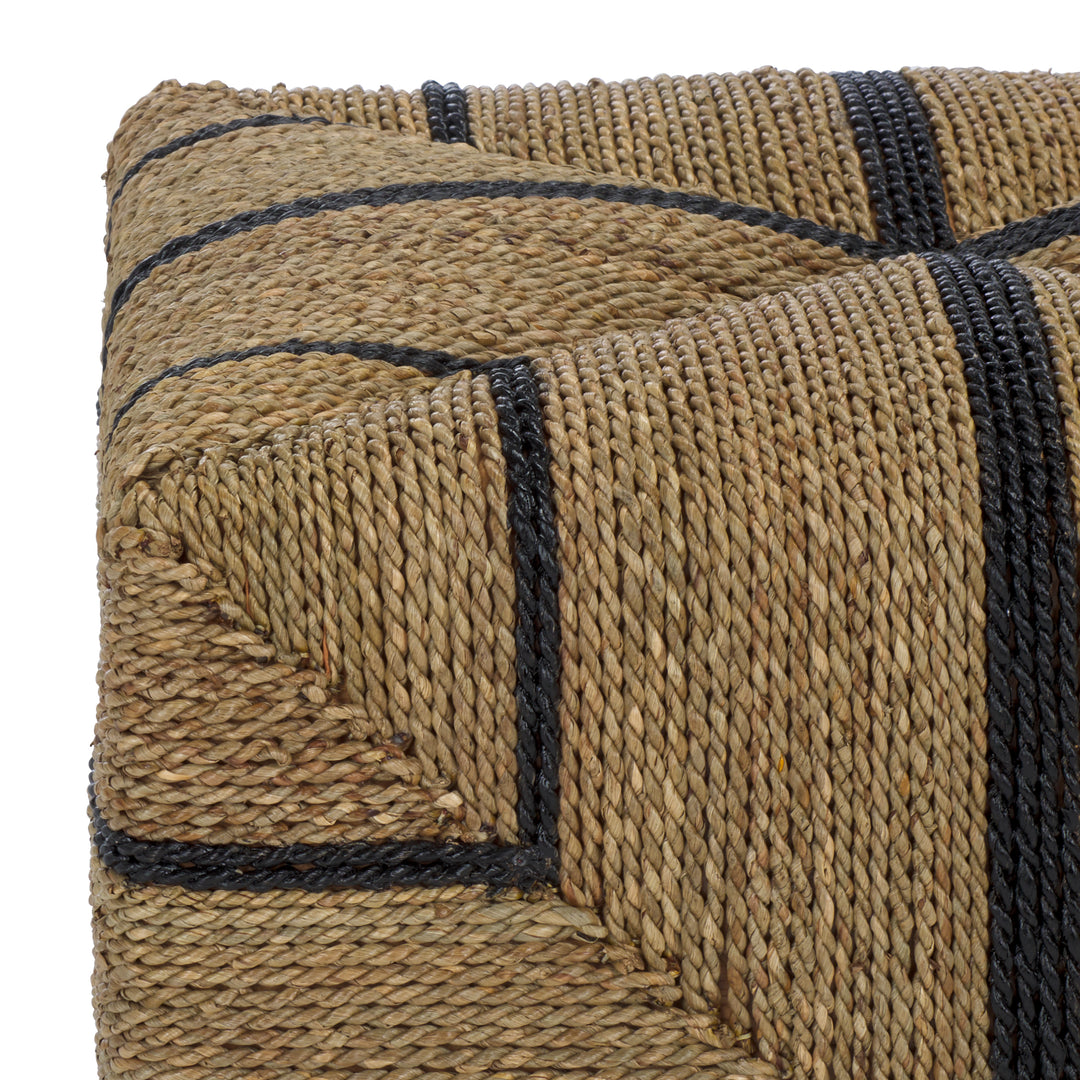 American Home Furniture Safavieh Couture Liatasha Woven Seagrass Ottoman