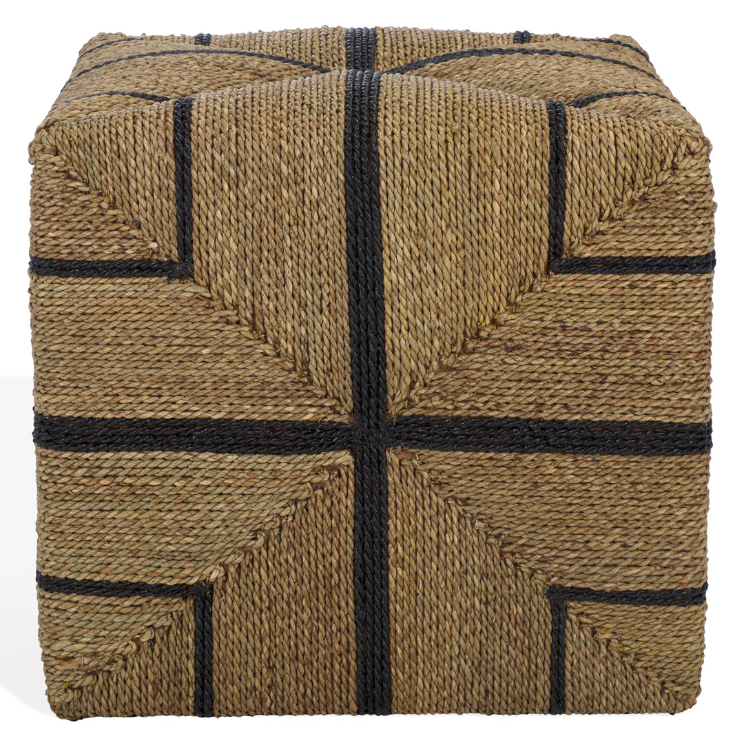 American Home Furniture Safavieh Couture Liatasha Woven Seagrass Ottoman