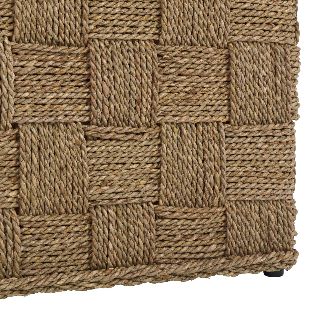 American Home Furniture Safavieh Couture Norabelle Square Woven Seagrass Coffee Table