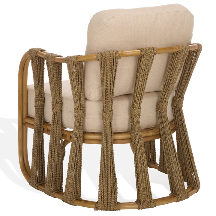 American Home Furniture Safavieh Couture Pennylyn Seagrass Accent Chair