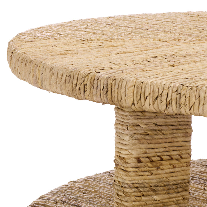 American Home Furniture Safavieh Couture Rolando Abaca Round Coffee Table