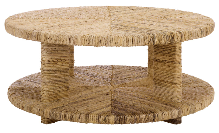 American Home Furniture Safavieh Couture Rolando Abaca Round Coffee Table