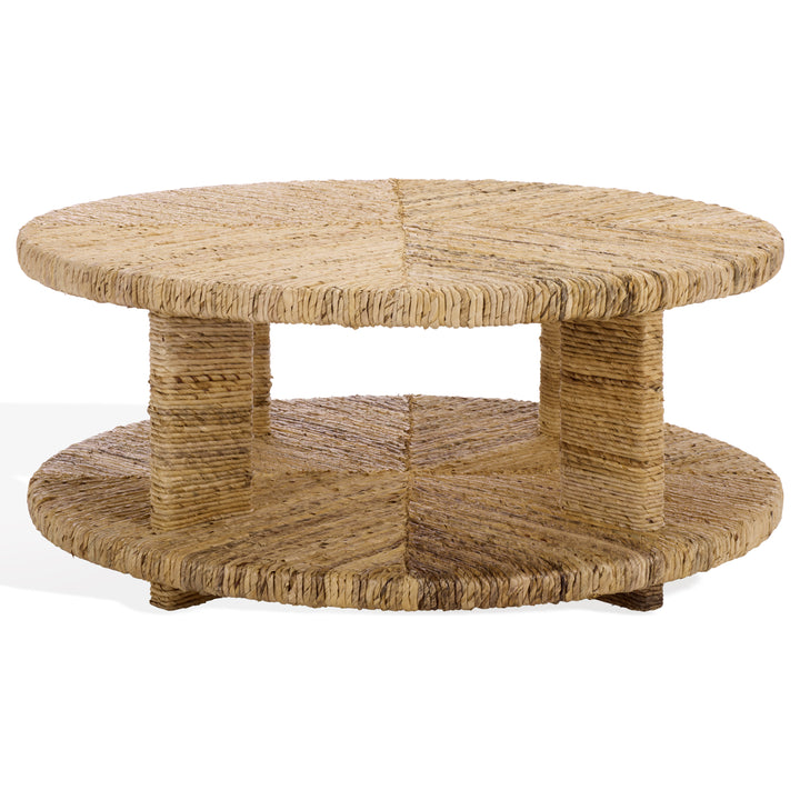 American Home Furniture Safavieh Couture Rolando Abaca Round Coffee Table