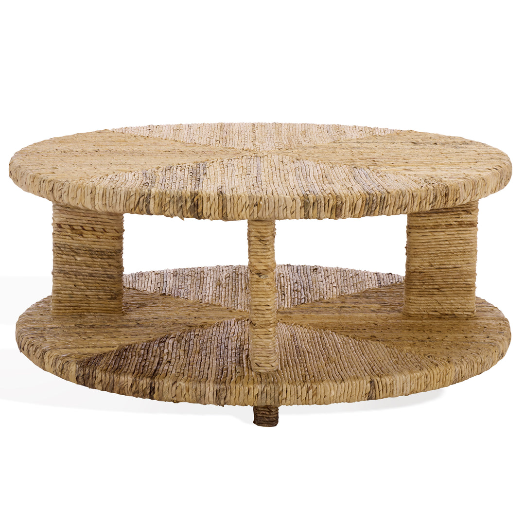 American Home Furniture Safavieh Couture Rolando Abaca Round Coffee Table