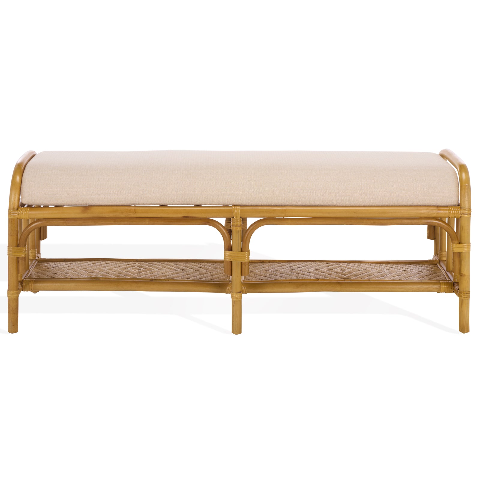Safavieh Couture Flanders Rattan Pole Bench