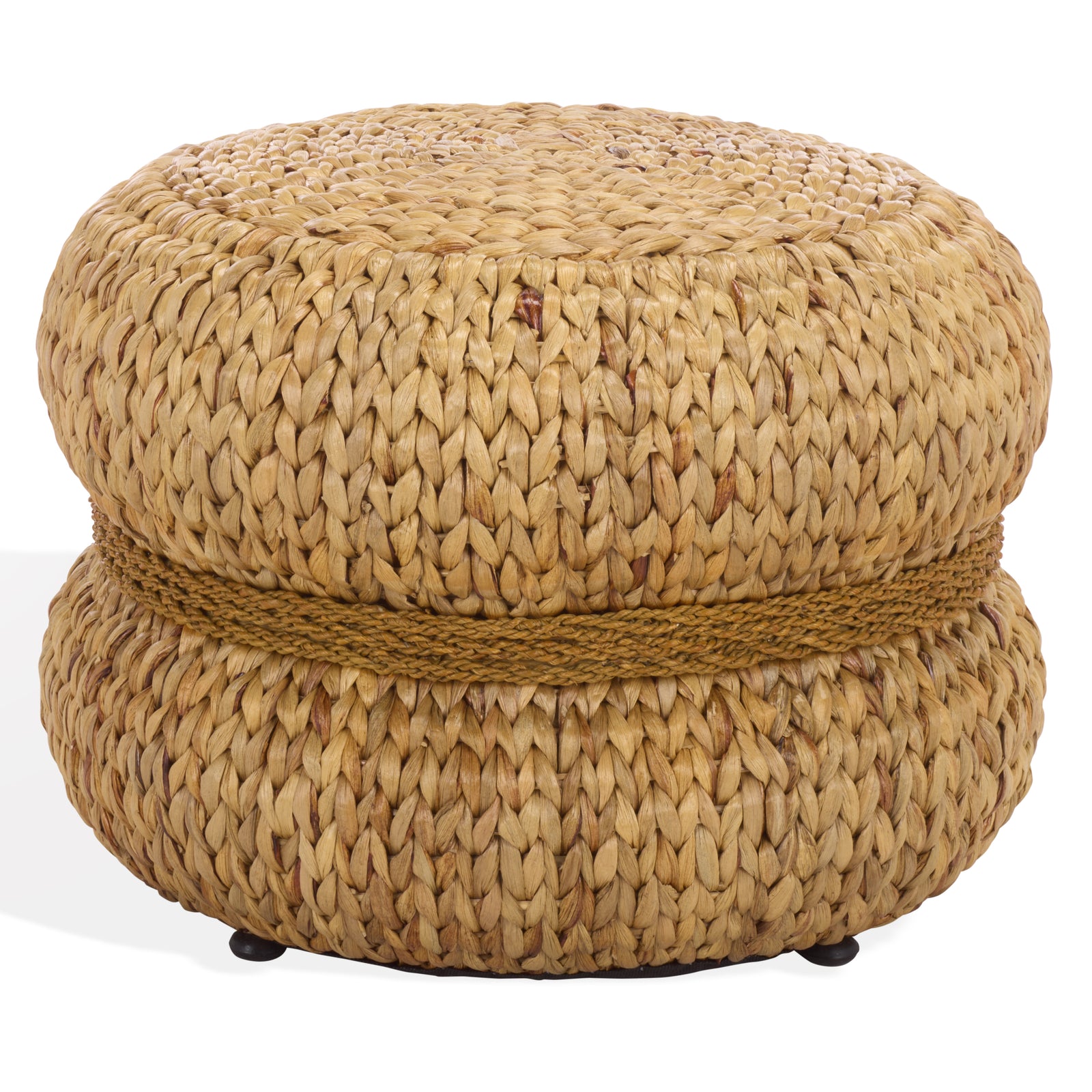 Safavieh Couture Olwynn Water Hyacinth Ottoman