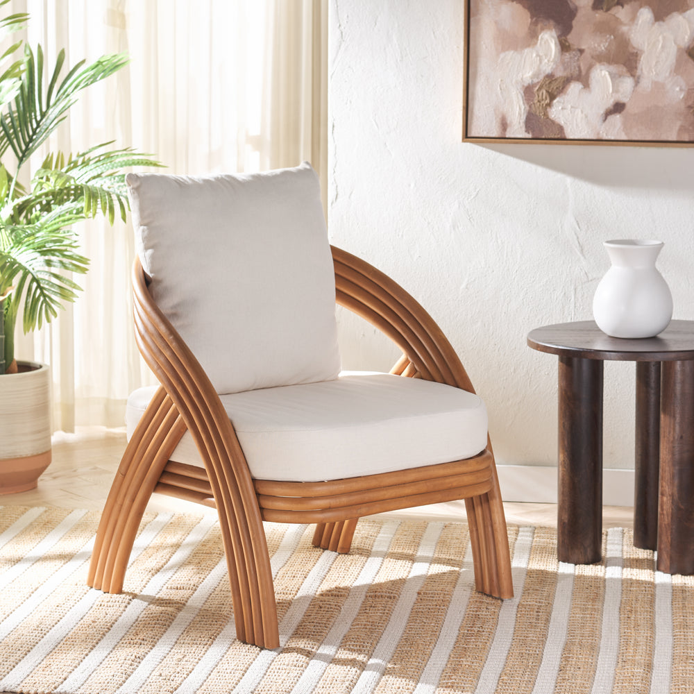 American Home Furniture | Safavieh Couture - DEMARCO RATTAN ACCENT CHAIR