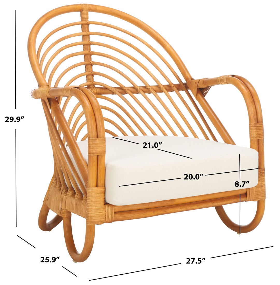 American Home Furniture | Safavieh Couture - IVYBELLE RATTAN ACCENT CHAIR