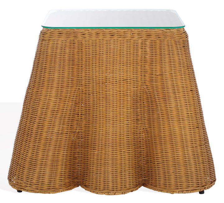 American Home Furniture Safavieh Couture Hylda Square Rattan Accent Table