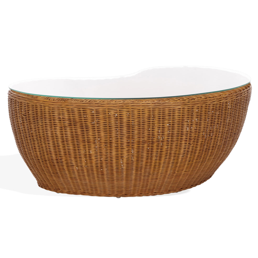 Hylda Rattan Coffee Table - AmericanHomeFurniture
