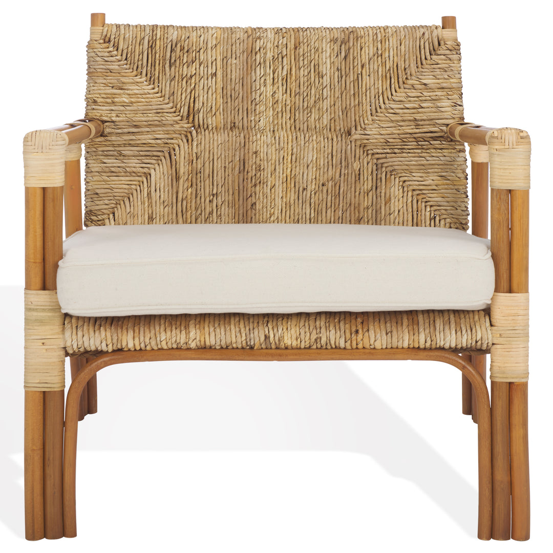 American Home Furniture Safavieh Couture Elexa Banana Weaving Accent Chair