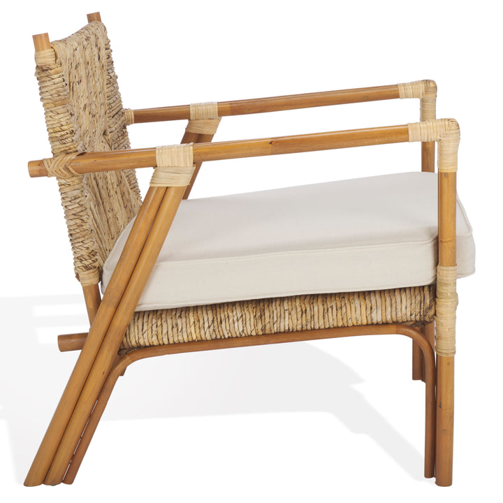 American Home Furniture Safavieh Couture Elexa Banana Weaving Accent Chair