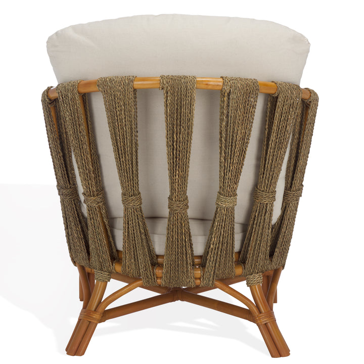 American Home Furniture Safavieh Couture Donatello Rattan Pole Accent Chair