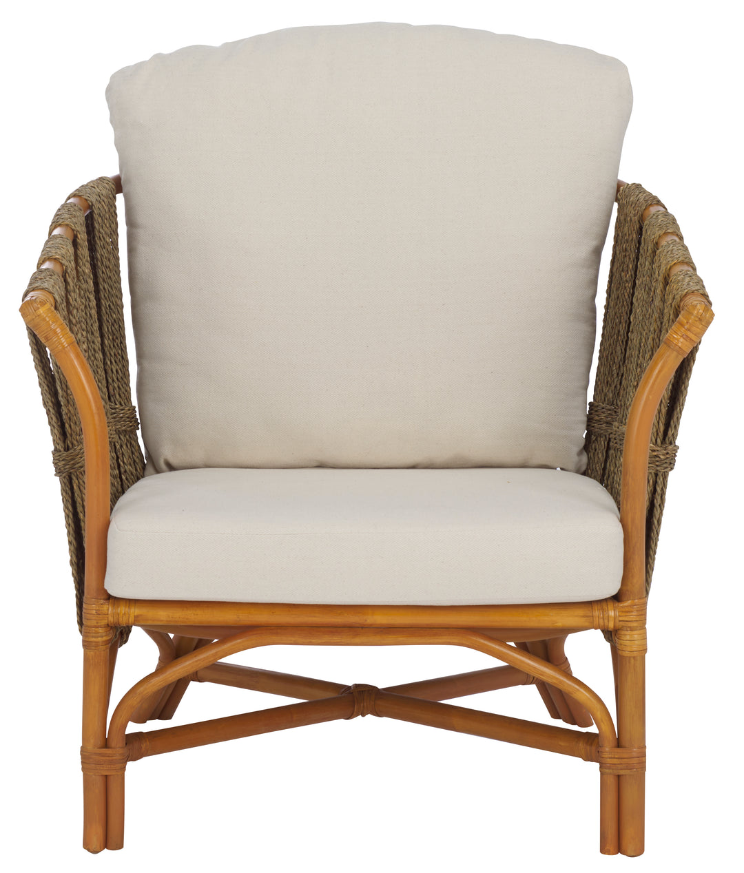 American Home Furniture Safavieh Couture Donatello Rattan Pole Accent Chair