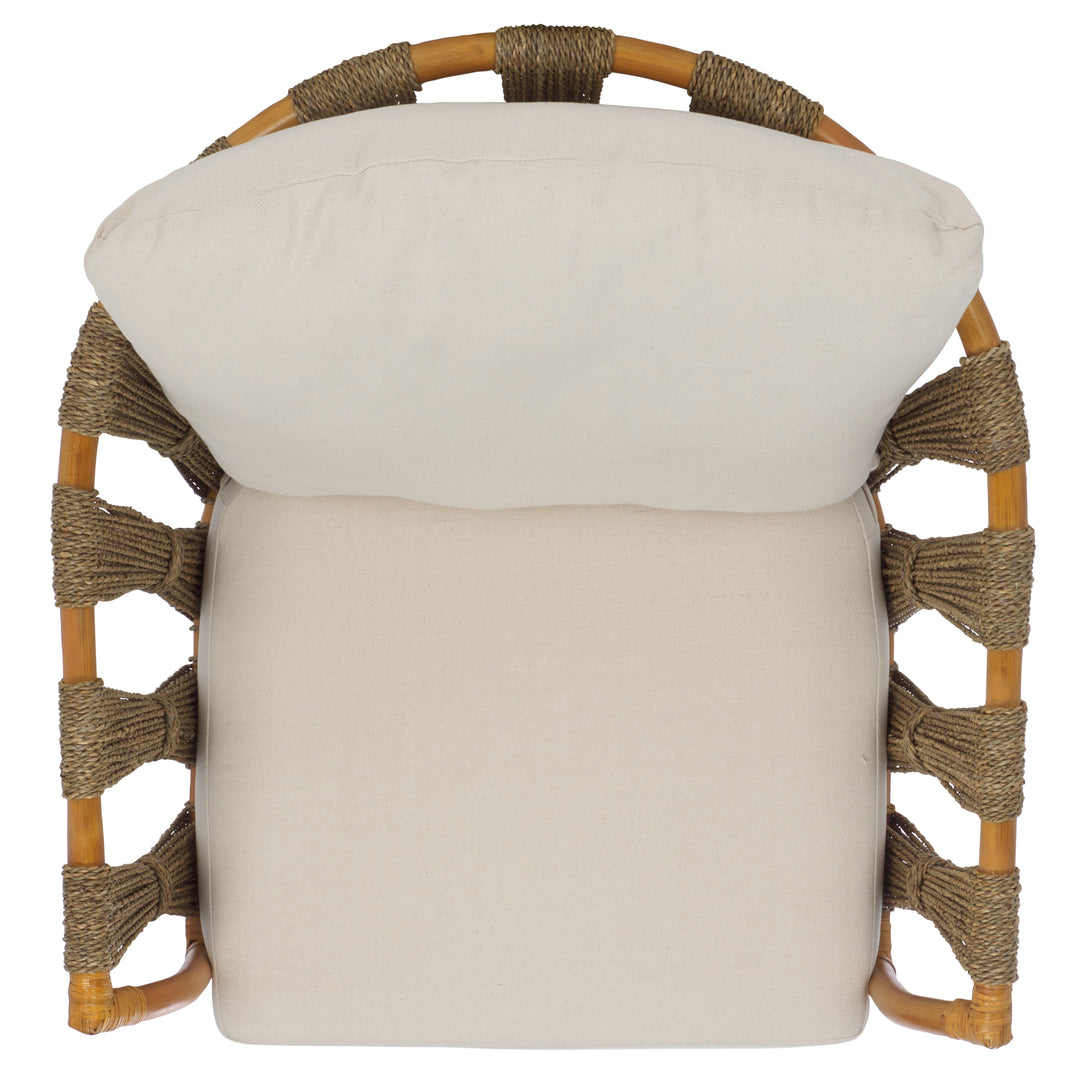 American Home Furniture Safavieh Couture Donatello Rattan Pole Accent Chair